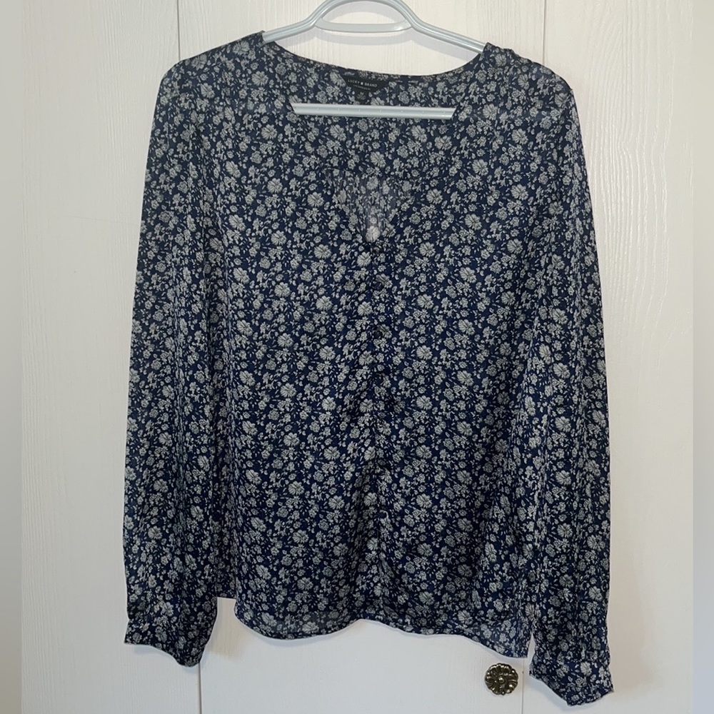 EUC | Lucky Brand | Printed Floral Blouse